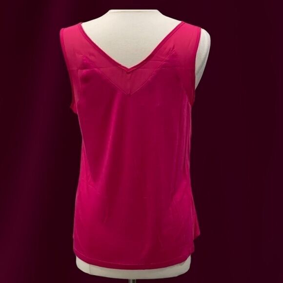 INC International Concepts Women’s Sheer-Trim Top - Picture 7 of 9